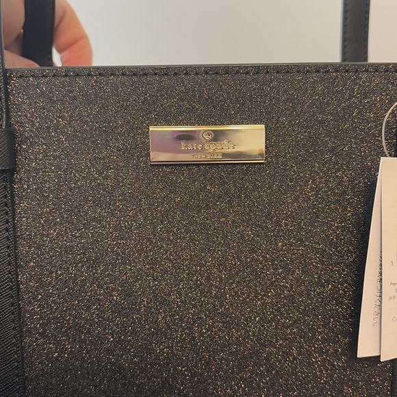 Kate Spade NWT *rare* glitter Kenzie Tote - Picture 6 of 8